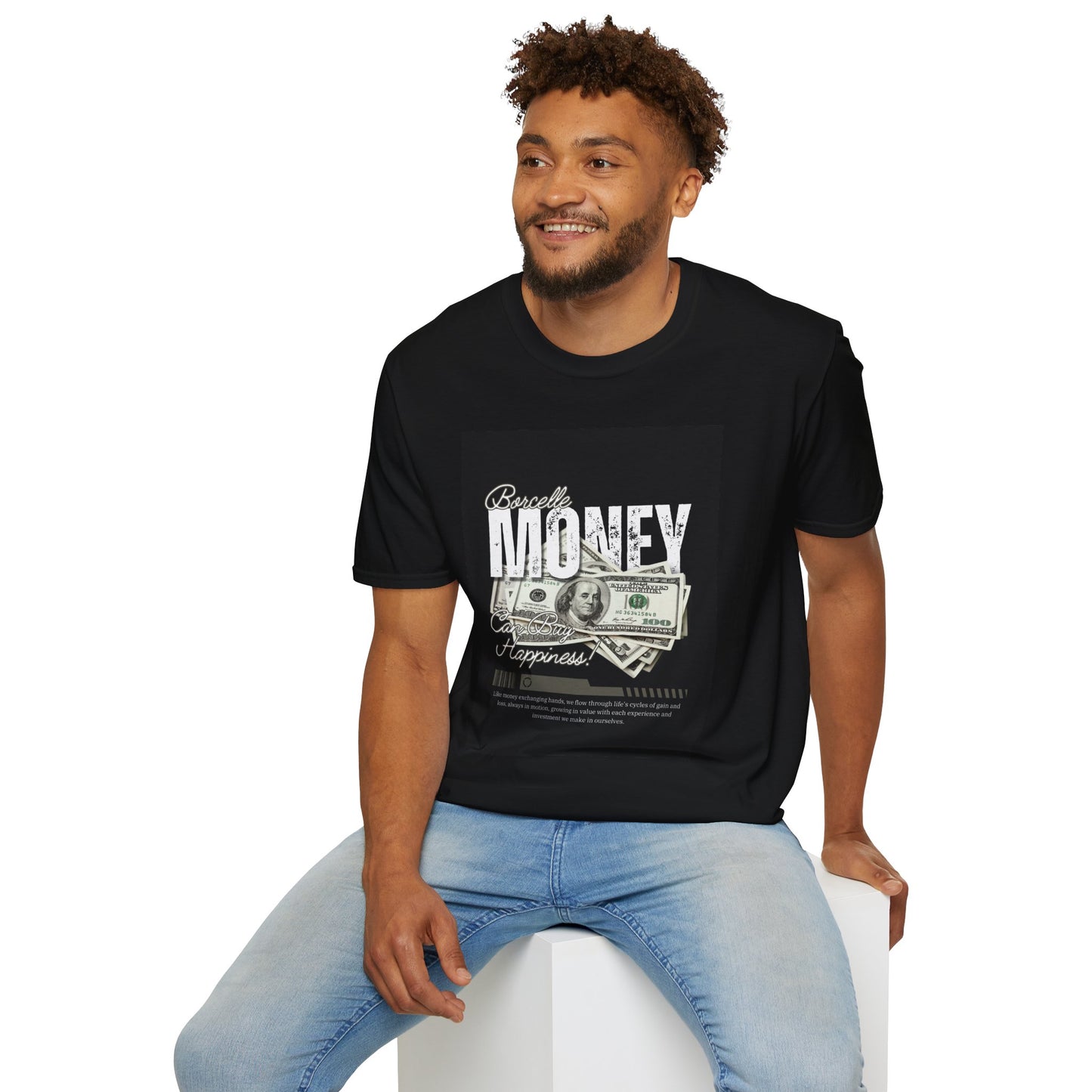 Money Happiness Unisex Softstyle T-Shirt - Casual Statement Tee