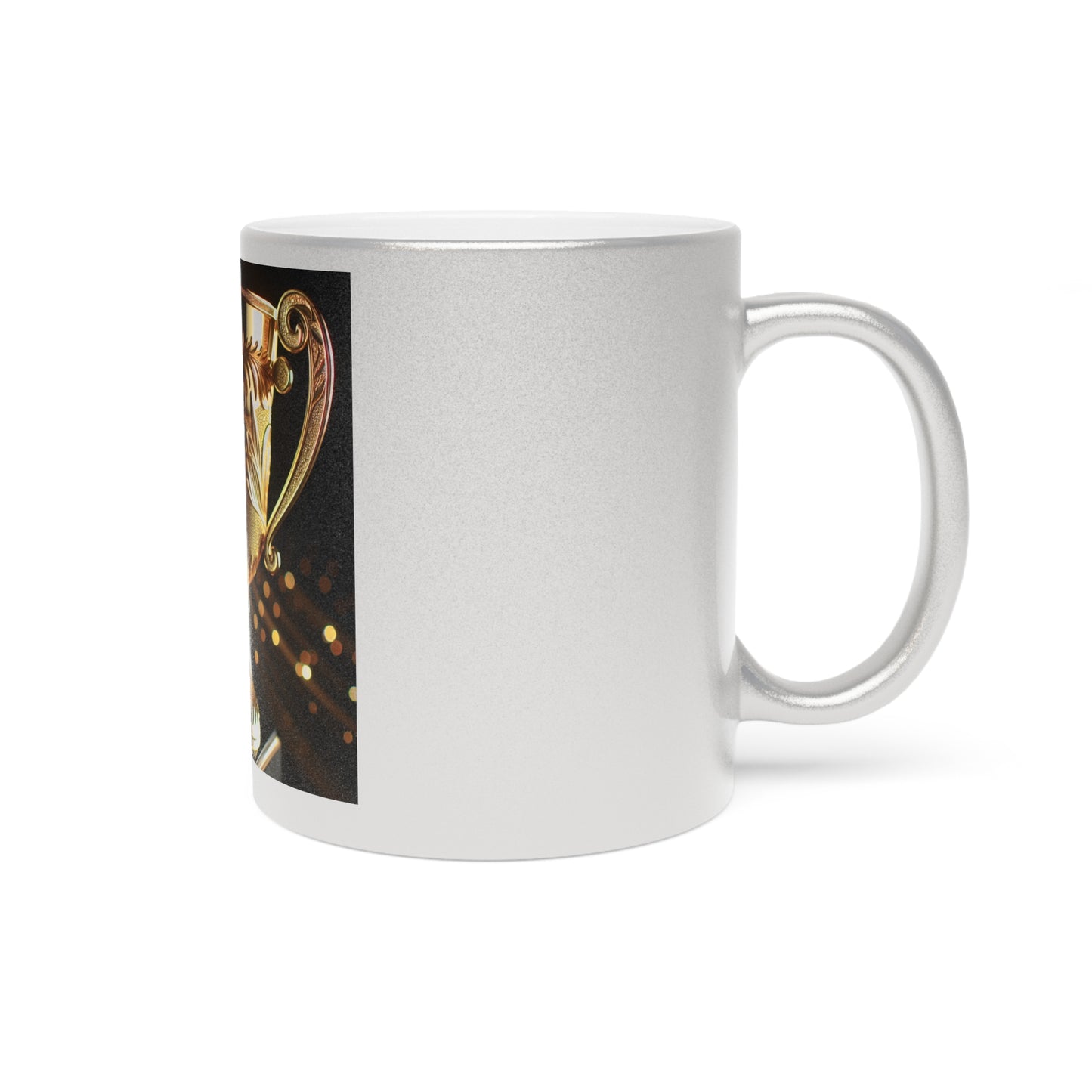 Elegant Trophy Metallic Mug - Perfect Gift for Celebrations