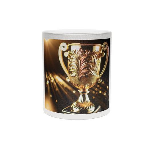 Elegant Trophy Metallic Mug - Perfect Gift for Celebrations